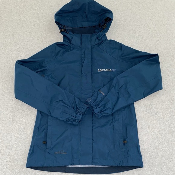 Eddie Bauer Jackets & Blazers - Eddie Bauer WeatherEdge Rain Jacket Womens XS Blue Hooded Waterproof Windbreaker